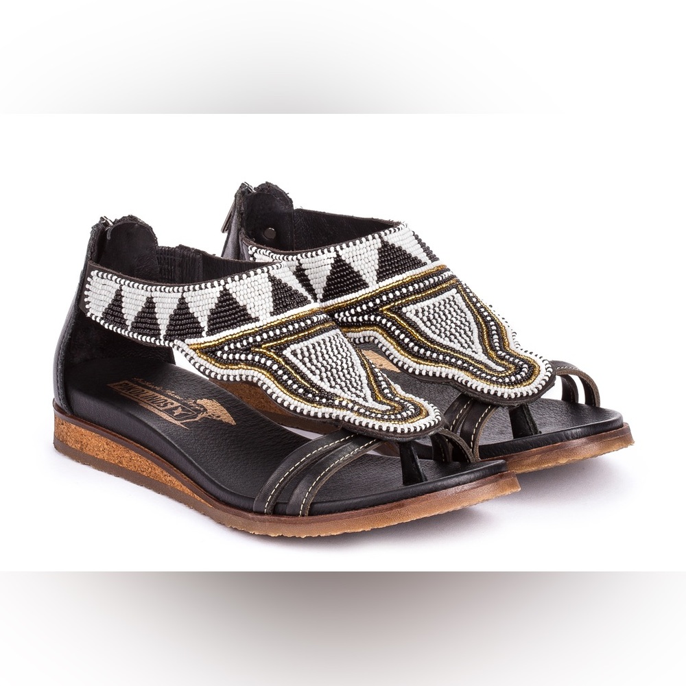 PIKOLINOS BEADED SANDALS